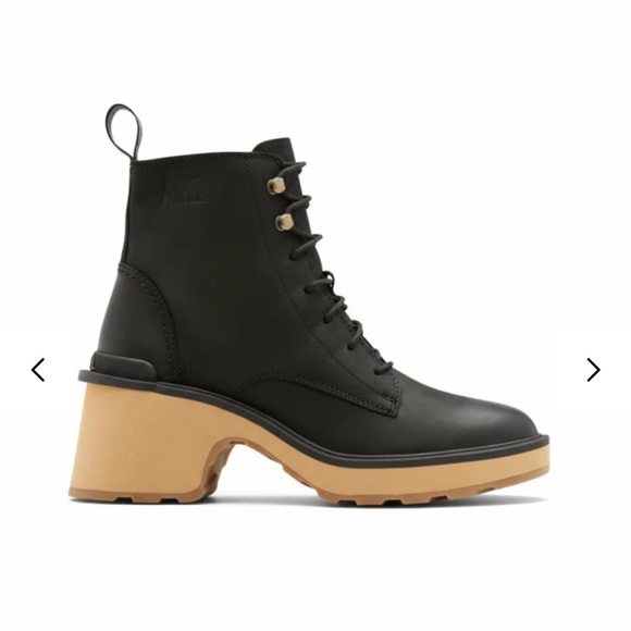 Sorel Women’s Hi-Line Black Leather Lace Up Booties Size 8 - Picture 12 of 13